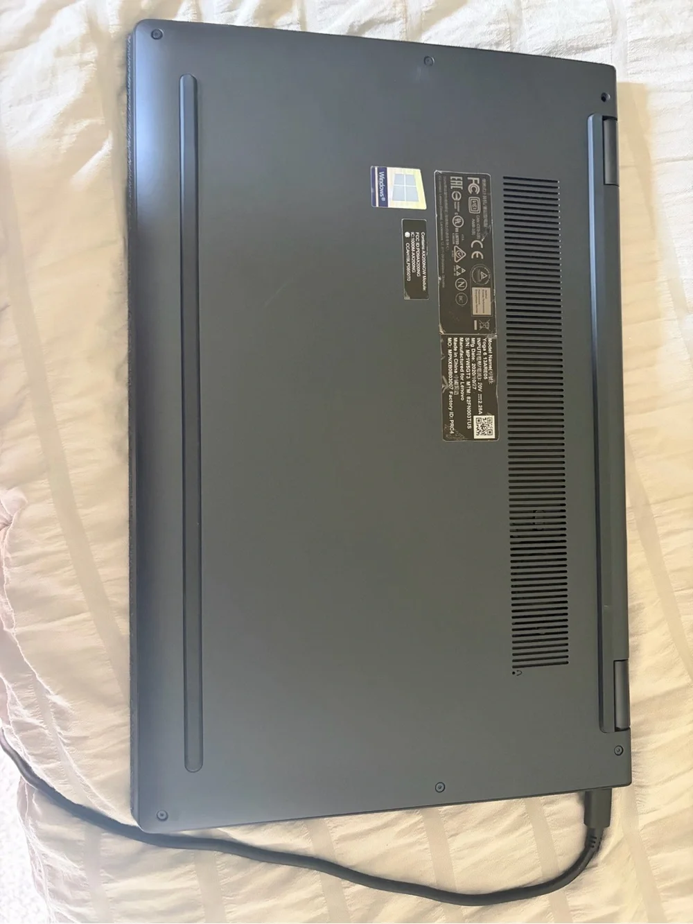 Lenovo Gray Fabric Convertible Laptop - Textured Gray/blue.Finish